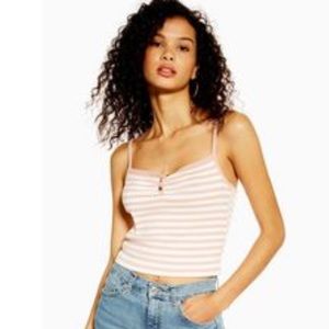 3/$25 Topshop Ribbed Striped Cami Tank Top Size 12